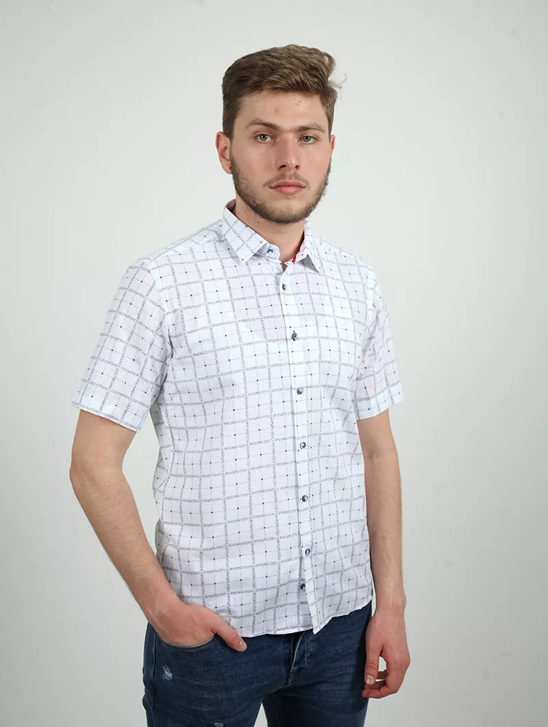 Chemise regular à carreaux